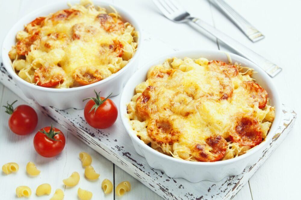 Быстрая запеканка из макарон