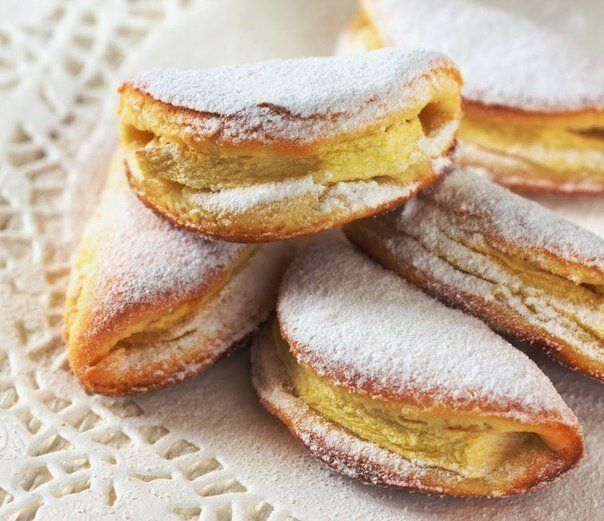 Творожное печенье с яблоками