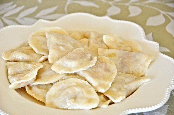 Вареники с картофелем и баклажанами